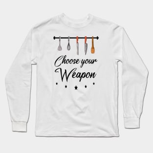 Cook Kitchen Chef Food Baking Cooking Grilling Long Sleeve T-Shirt